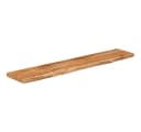 vidaXL Wandregal Massivholz Baumkante Beige Bild 3