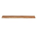 vidaXL Wandregal Massivholz Baumkante Beige Bild 4