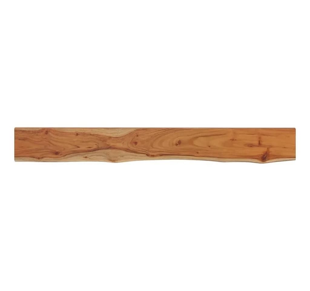 vidaXL Wandregal Massivholz Naturkante Beige - Bild 2