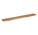 vidaXL Wandregal Massivholz Naturkante Beige Bild 3