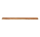 vidaXL Wandregal Massivholz Naturkante Beige Bild 4