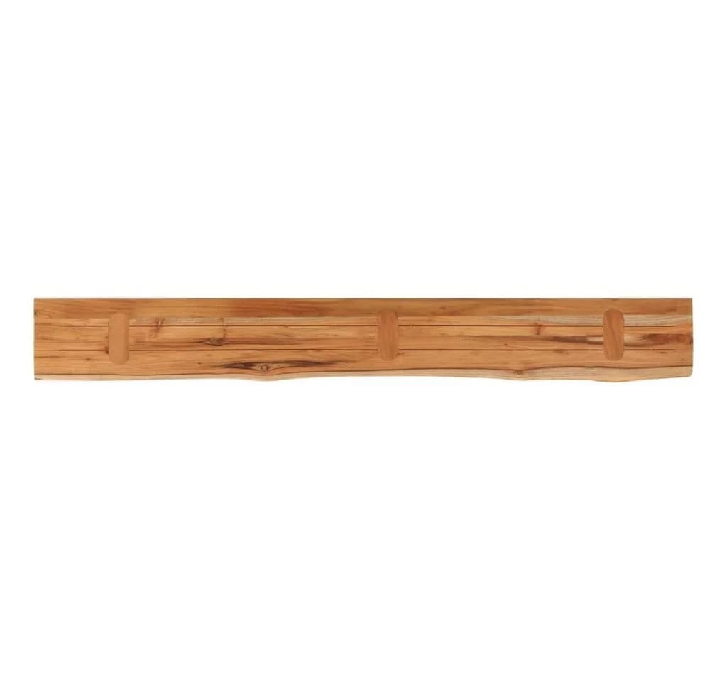 vidaXL Wandregal Massivholz Naturkante Beige - Bild 5
