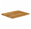 vidaXL Tischplatte mit Baumkante 80x60x2,5 cm Massivholz Eiche Bild 1