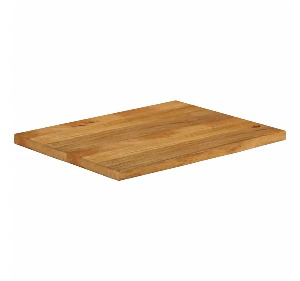 vidaXL Tischplatte mit Baumkante 80x60x2,5 cm Massivholz Eiche