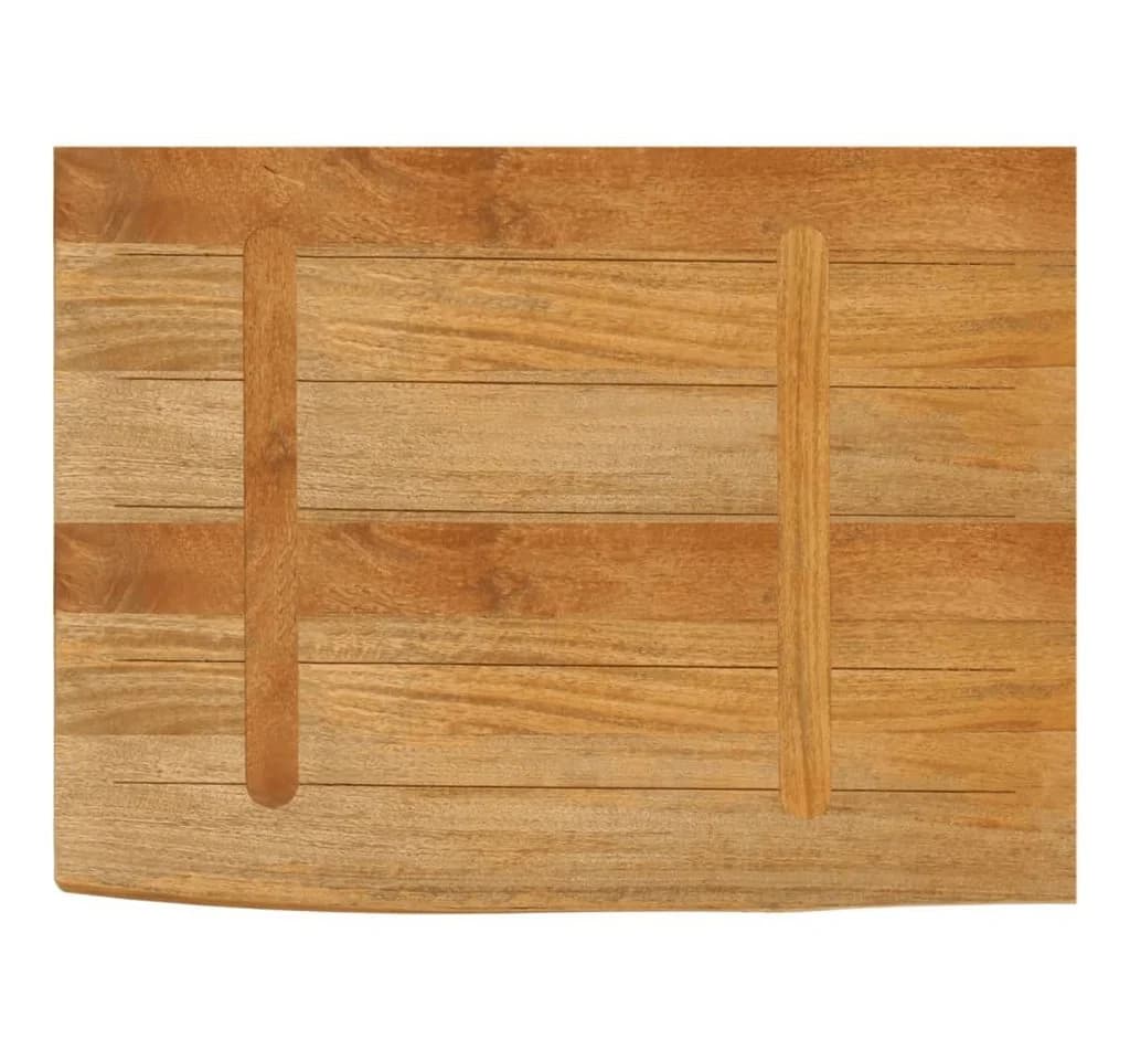 vidaXL Tischplatte mit Baumkante 80x60x2,5 cm Massivholz Eiche - Bild 5