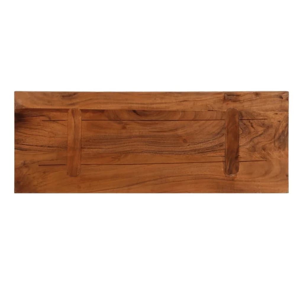 vidaXL Tischplatte 90x20x3,8 cm Rechteckig Altholz Massiv - Bild 5