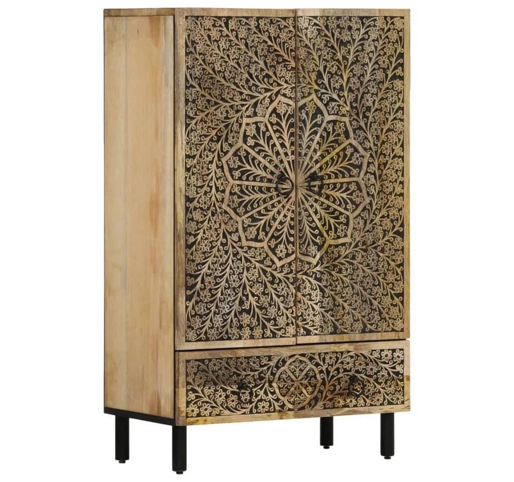 vidaXL Highboard Retro Massivholz Braun - Bild 2