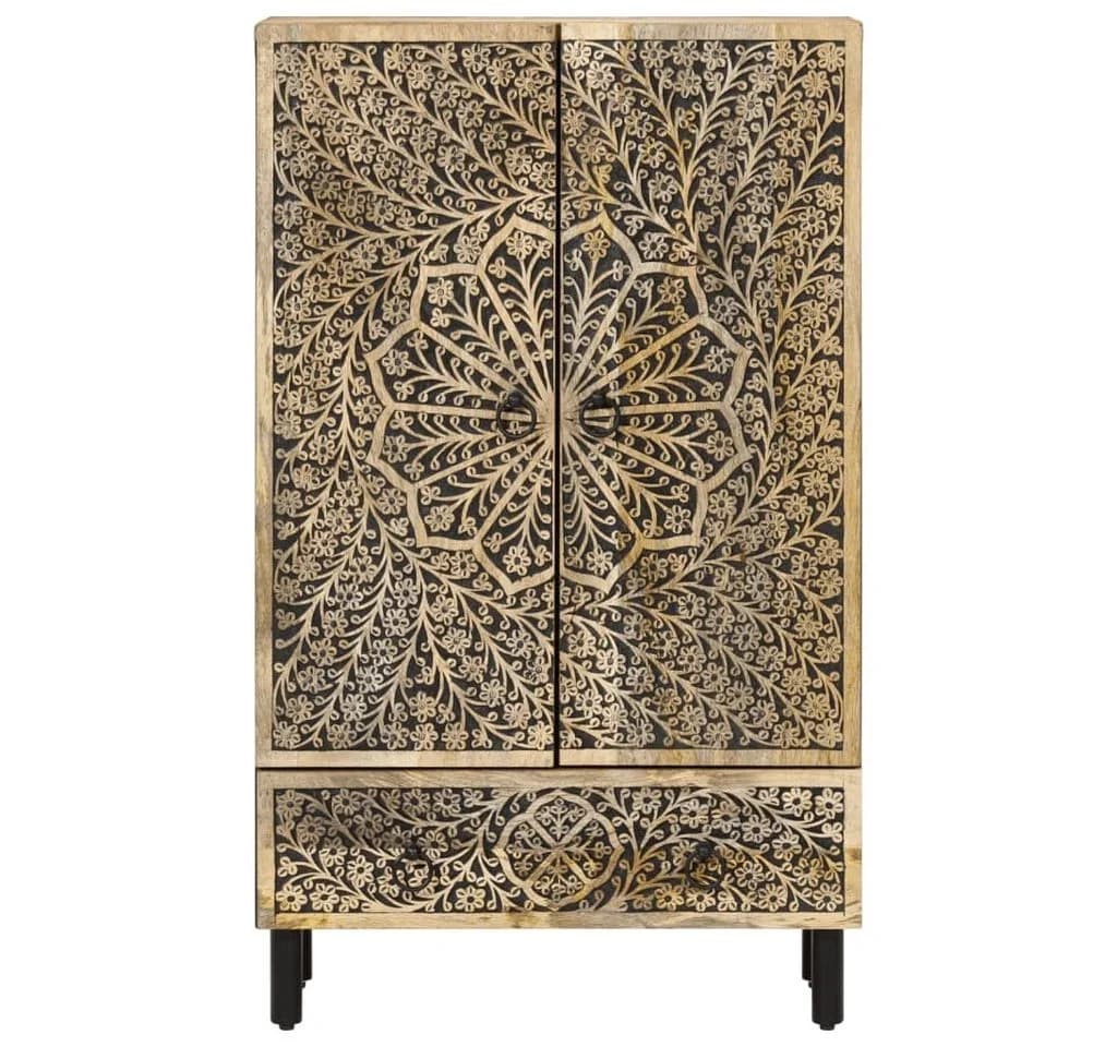 vidaXL Highboard Retro Massivholz Braun - Bild 5