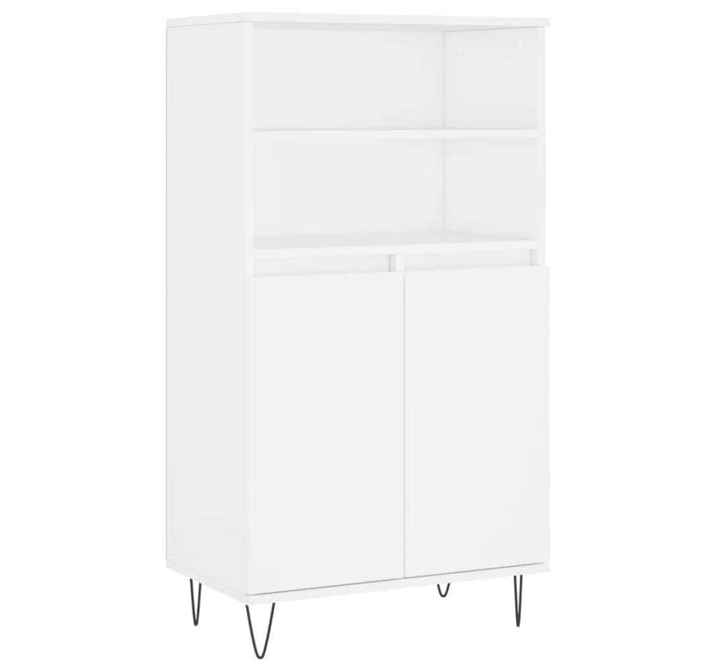 vidaXL Highboard Weiß Holzwerkstoff 6 Fächer Industriell - Bild 2