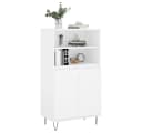 vidaXL Highboard Weiß Holzwerkstoff 6 Fächer Industriell Bild 3