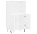 vidaXL Highboard Weiß Holzwerkstoff 6 Fächer Industriell Bild 5