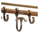 vidaXL Wandgarderobe Aluminium mit verstellbaren Haken Gold Bild 4