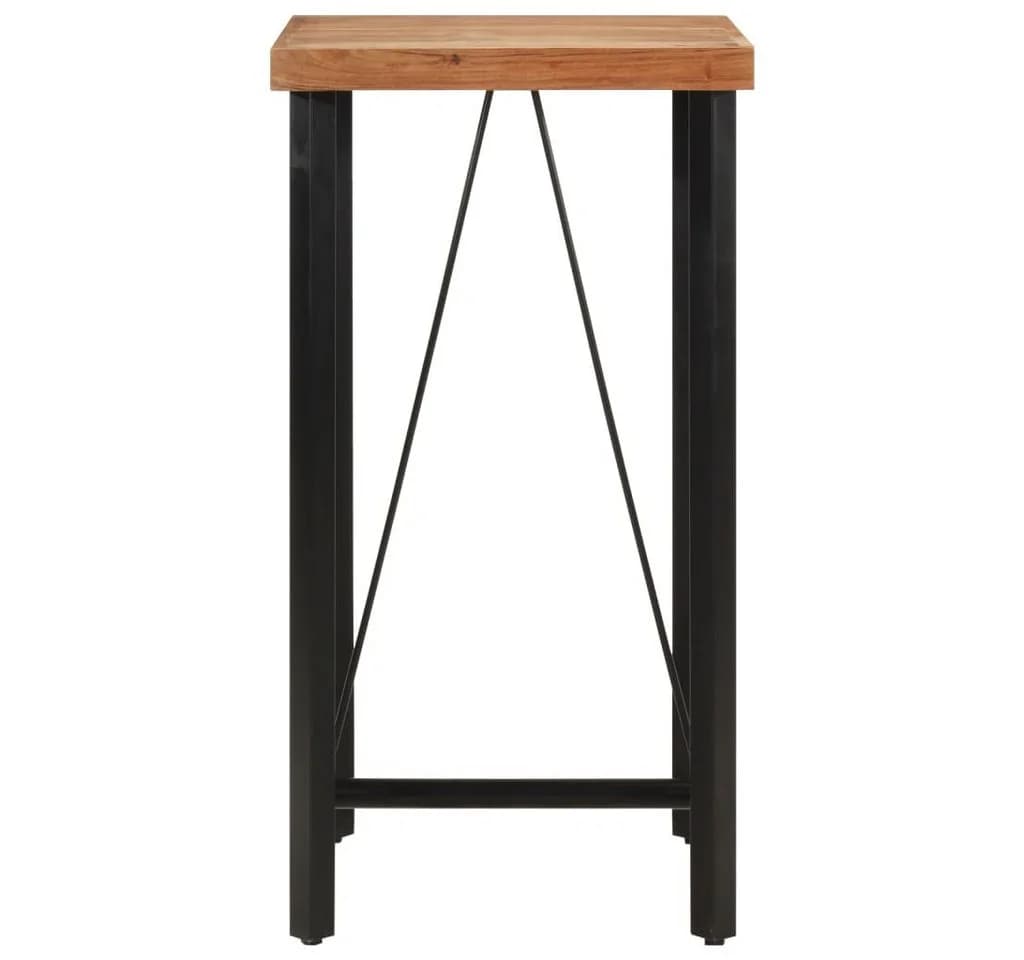 vidaXL Esstisch Bartisch 55x55x107 cm Massivholz und Eisen