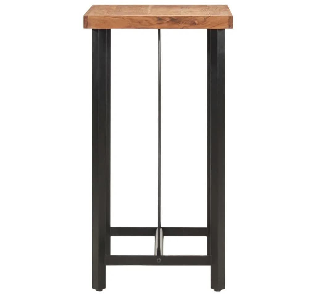 vidaXL Esstisch Bartisch 55x55x107 cm Massivholz und Eisen - Bild 3