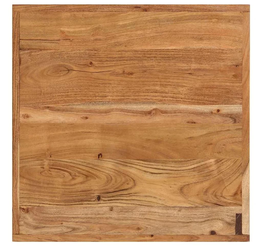vidaXL Esstisch Bartisch 55x55x107 cm Massivholz und Eisen - Bild 4