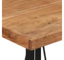 vidaXL Esstisch Bartisch 55x55x107 cm Massivholz und Eisen Bild 5