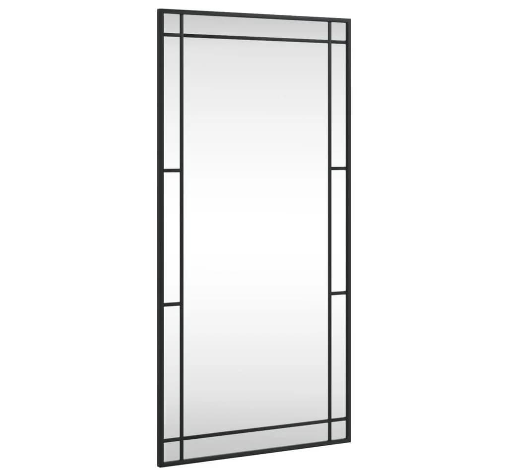 vidaXL Wandspiegel Schwarz 50x100 cm Glas Eisen - Bild 2