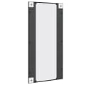 vidaXL Wandspiegel Schwarz 50x100 cm Glas Eisen Bild 4