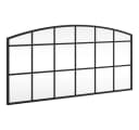 vidaXL Wandspiegel Schwarz Glas Eisen Minimalistisch Bild 2