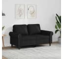 vidaXL 2-Sitzer-Sofa Schwarz Kunstleder Modern Bild 1