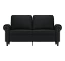 vidaXL 2-Sitzer-Sofa Schwarz Kunstleder Modern Bild 3