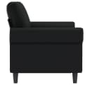 vidaXL 2-Sitzer-Sofa Schwarz Kunstleder Modern Bild 4