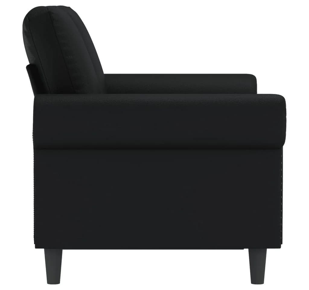 vidaXL 2-Sitzer-Sofa Schwarz Kunstleder Modern - Bild 4