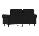 vidaXL 2-Sitzer-Sofa Schwarz Kunstleder Modern Bild 5