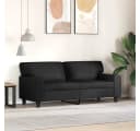 vidaXL 2-Sitzer-Sofa Schwarz Kunstleder Modern Bild 3