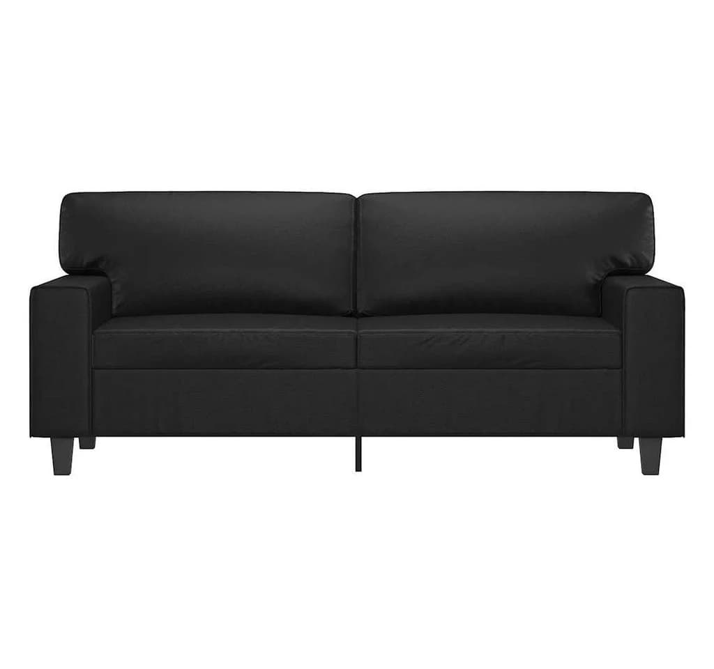 vidaXL 2-Sitzer-Sofa Schwarz Kunstleder Modern - Bild 4