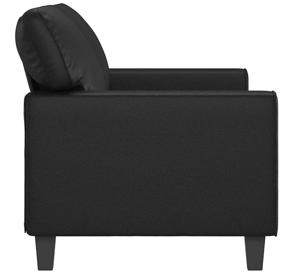 vidaXL 2-Sitzer-Sofa Schwarz Kunstleder Modern - Bild 5