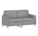 vidaXL 2-Sitzer-Sofa Hellgrau 140 cm Stoff Bild 2