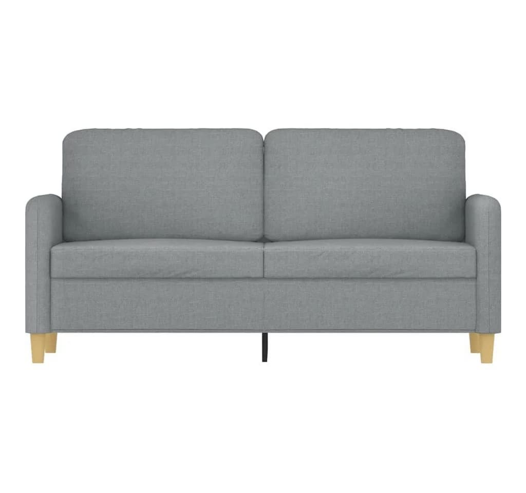 vidaXL 2-Sitzer-Sofa Hellgrau 140 cm Stoff - Bild 3