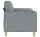 vidaXL 2-Sitzer-Sofa Hellgrau 140 cm Stoff Bild 4