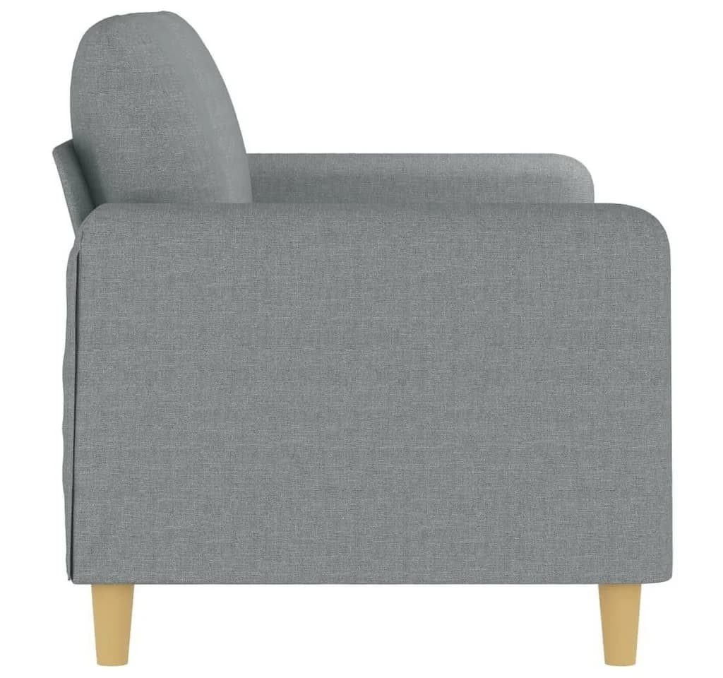 vidaXL 2-Sitzer-Sofa Hellgrau 140 cm Stoff - Bild 4