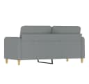 vidaXL 2-Sitzer-Sofa Hellgrau 140 cm Stoff Bild 5