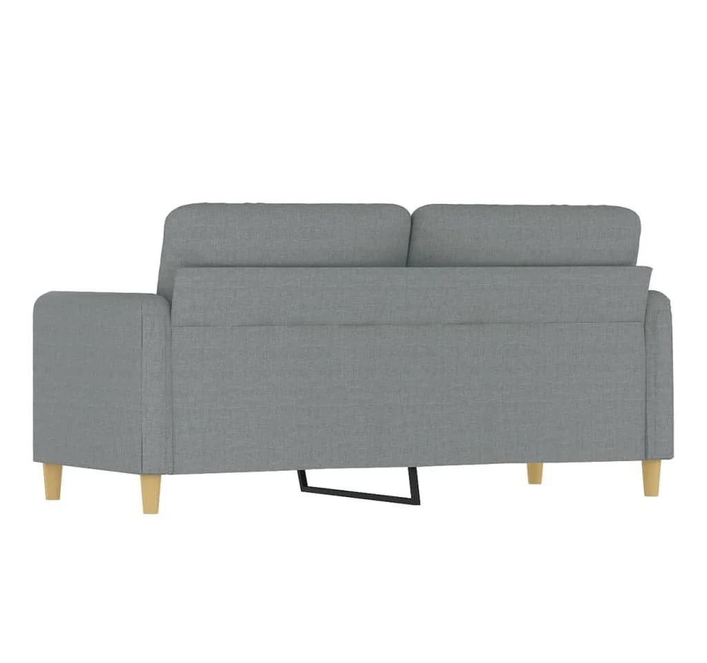 vidaXL 2-Sitzer-Sofa Hellgrau 140 cm Stoff - Bild 5