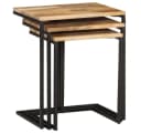 VIDAXL Beistelltisch Satztische 3 Stk. Massivholz Bild 3