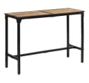 vidaXL Bartisch Massivholz Rau 150x55x107 cm Braunes Holz Bild 1