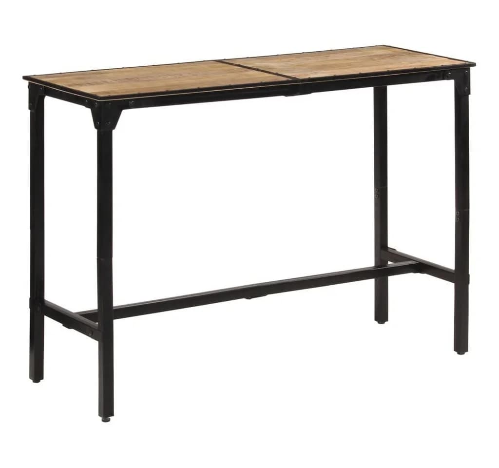 vidaXL Bartisch Massivholz Rau 150x55x107 cm Braunes Holz - Bild 2