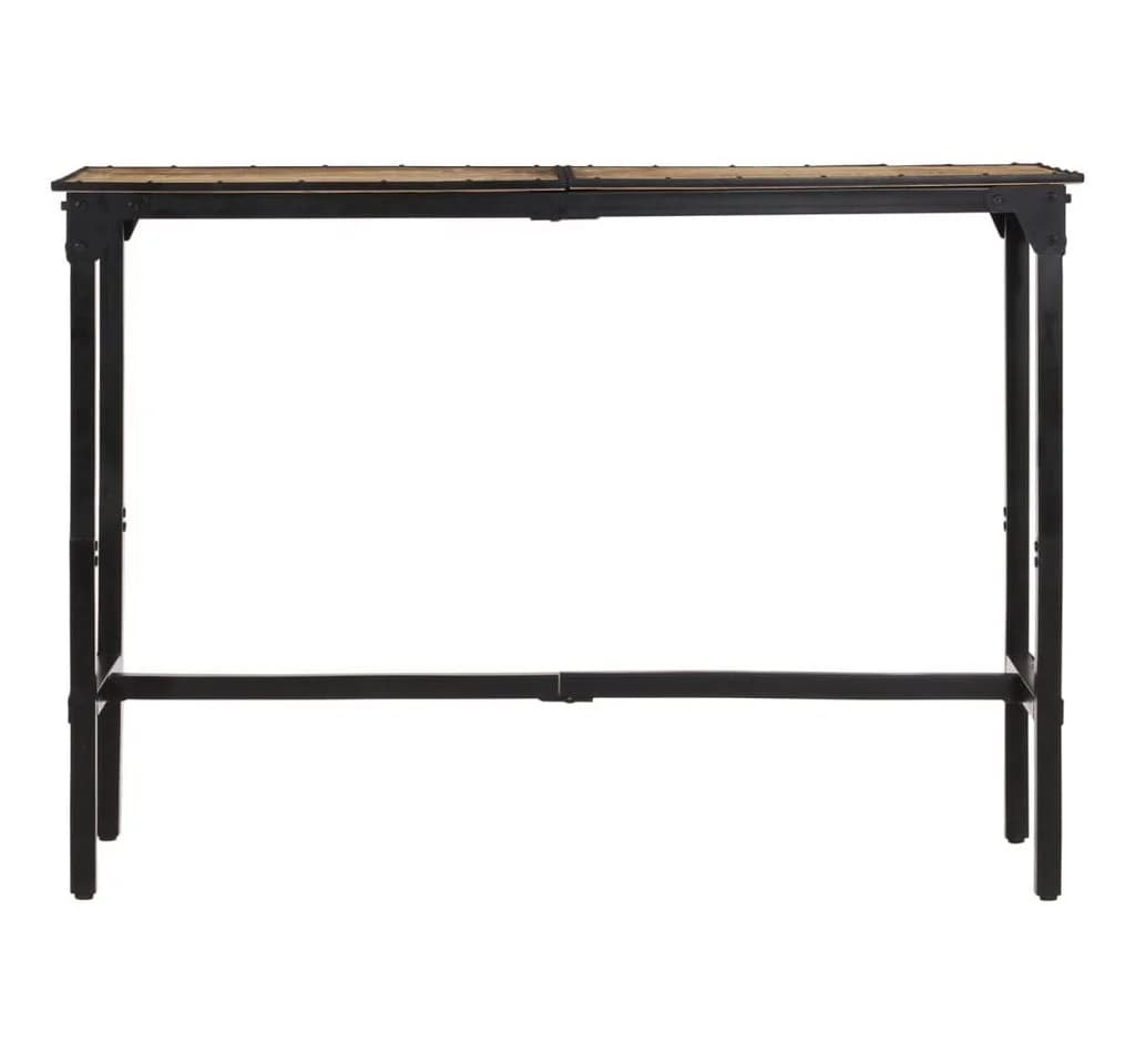 vidaXL Bartisch Massivholz Rau 150x55x107 cm Braunes Holz - Bild 4