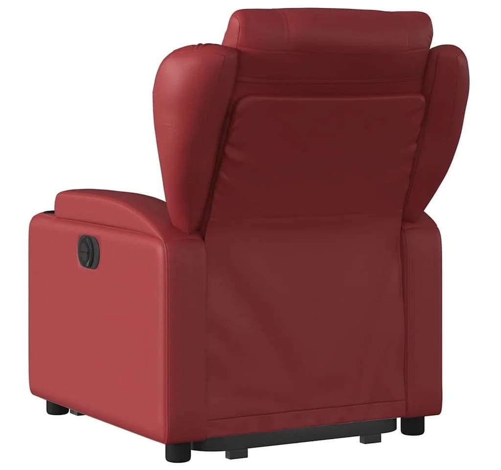 vidaXL Elektrischer Relaxsessel mit Aufstehhilfe Weinrot Kunstleder - Bild 4