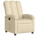 vidaXL Relaxsessel Creme Stoff Manuelle Liegefunktion Bild 2