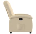 vidaXL Relaxsessel Creme Stoff Manuelle Liegefunktion Bild 4