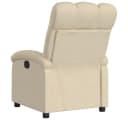 vidaXL Relaxsessel Creme Stoff Manuelle Liegefunktion Bild 5
