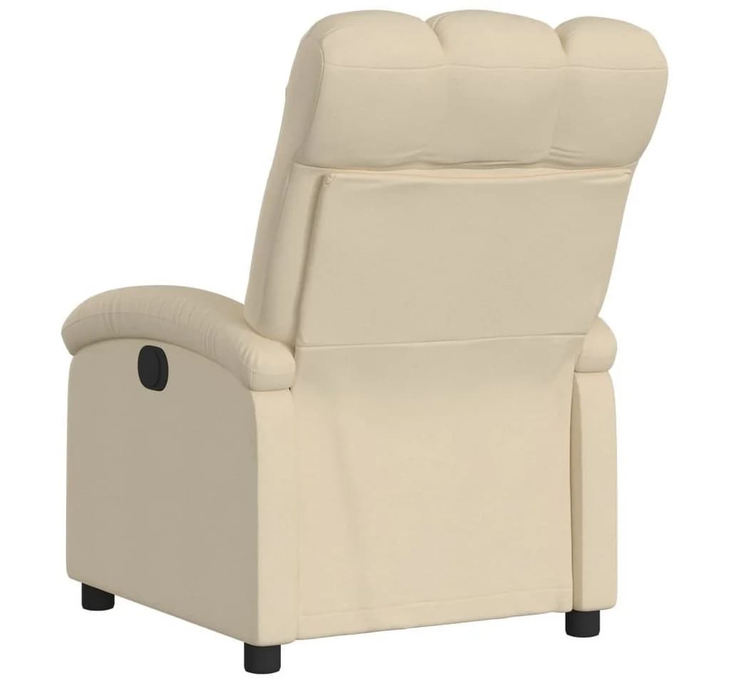 vidaXL Relaxsessel Creme Stoff Manuelle Liegefunktion - Bild 5