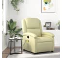 vidaXL Massagesessel Relaxsessel Echtleder Creme Bild 1