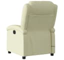 vidaXL Massagesessel Relaxsessel Echtleder Creme Bild 4