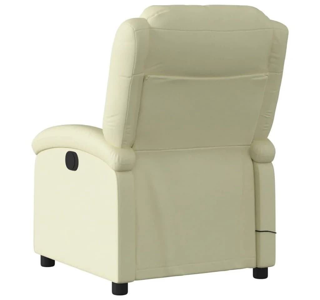 vidaXL Massagesessel Relaxsessel Echtleder Creme - Bild 4