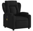 vidaXL Massage-Relaxsessel Schwarz Stoff mit Vibrationsmassage Bild 3